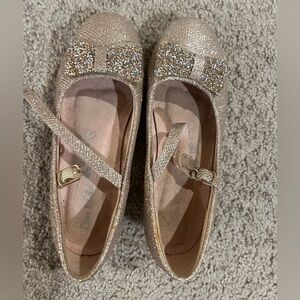 Sparkly Rose Gold Mary Jane with Bow